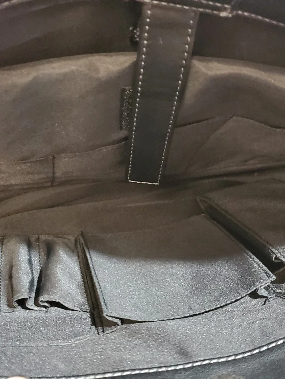 COMPUCASE BLACK LEATHER LAPTOP CASE. BRIEFCASE. OFFICE BUSINESS.